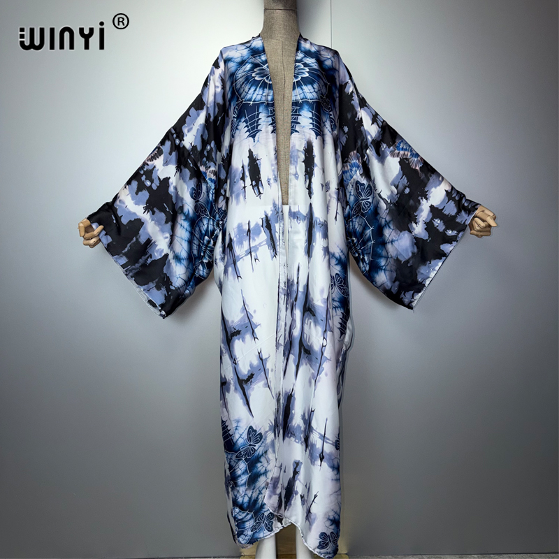 Boho Summer Beach Maxi Dress - فستان كيمونو بوهو ماكسي من WINYI
