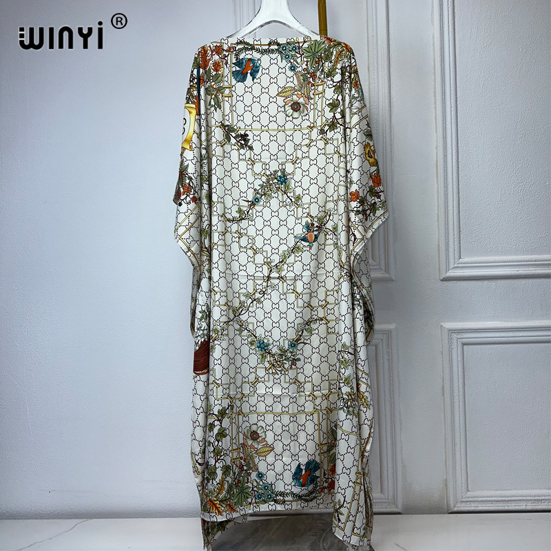 Boho Summer Beach Maxi Dress - فستان طويل من WINYI للنساء ،