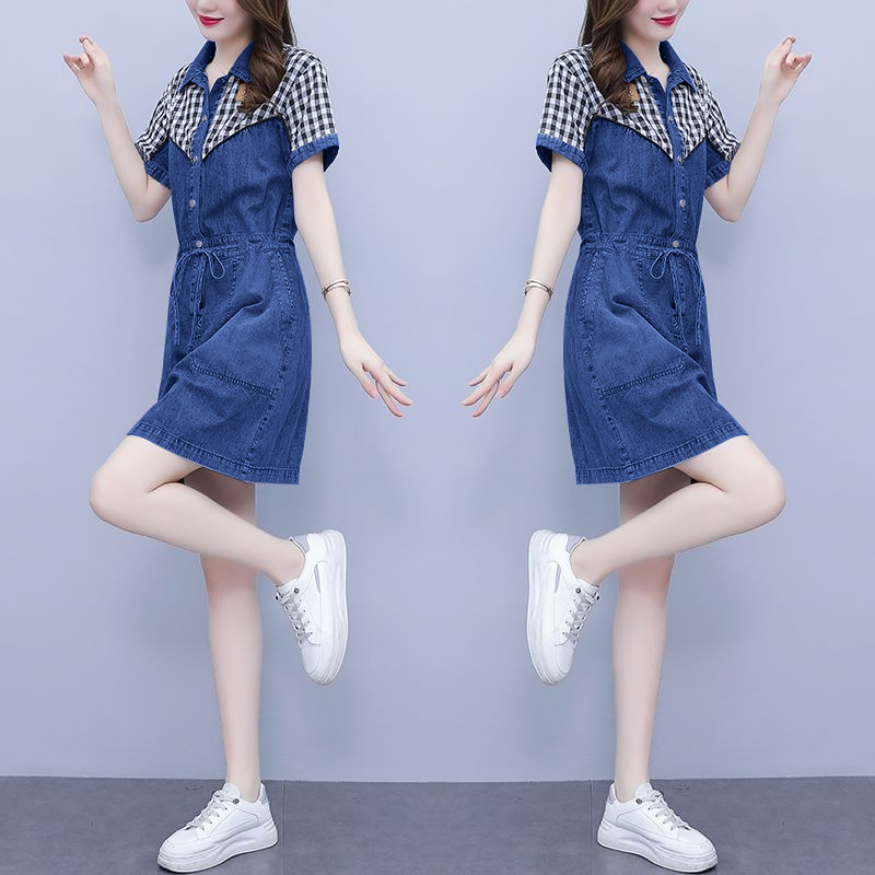 Korean Style A Line Shirt Dress - فستان نسائي جديد بتصميم كوري صيفي