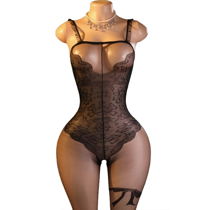 Lingerie - 1 × بدلة داخلية سوداء جذابة