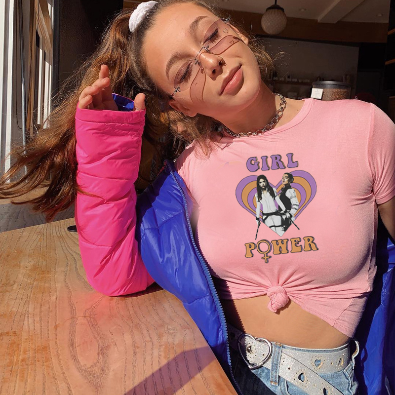 تي شيرت Y2K قصير للأطفال تي شي - مراجعة Y2K Graphic Baby Tee Crop وسعره