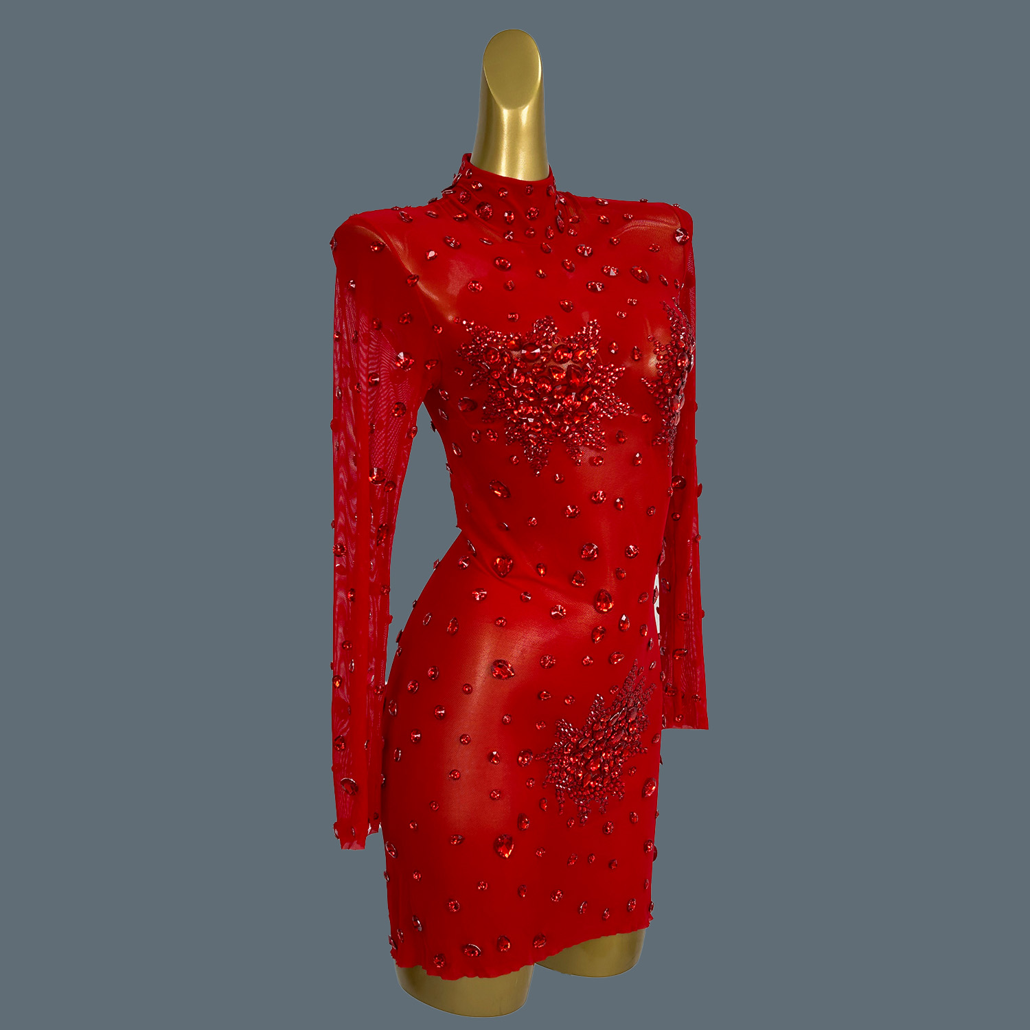 فستان صغير من Gibin-See من خلا - مراجعة Sparkly Rhinestone Club Party Dress وسعره