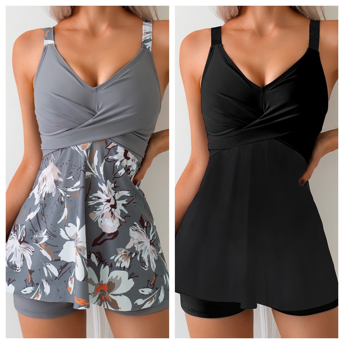 طقم تانكيني نسائي من قطعتين، ت - مراجعة Tops وسعره