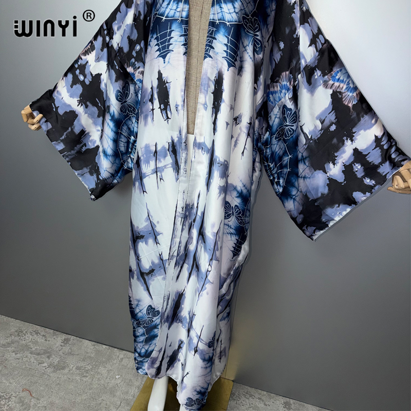 فستان كيمونو بوهو ماكسي من WIN - مراجعة Boho Summer Beach Maxi Dress وسعره