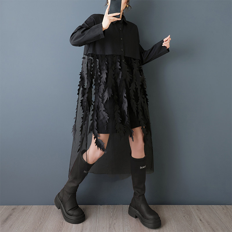 فستان قميص فضفاض جديد للربيع ب - مراجعة Korean Style A Line Shirt Dress وسعره