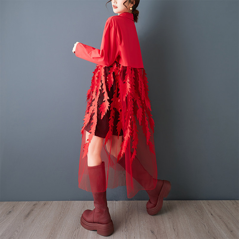 فستان قميص فضفاض جديد للربيع ب - مراجعة Korean Style A Line Shirt Dress وسعره