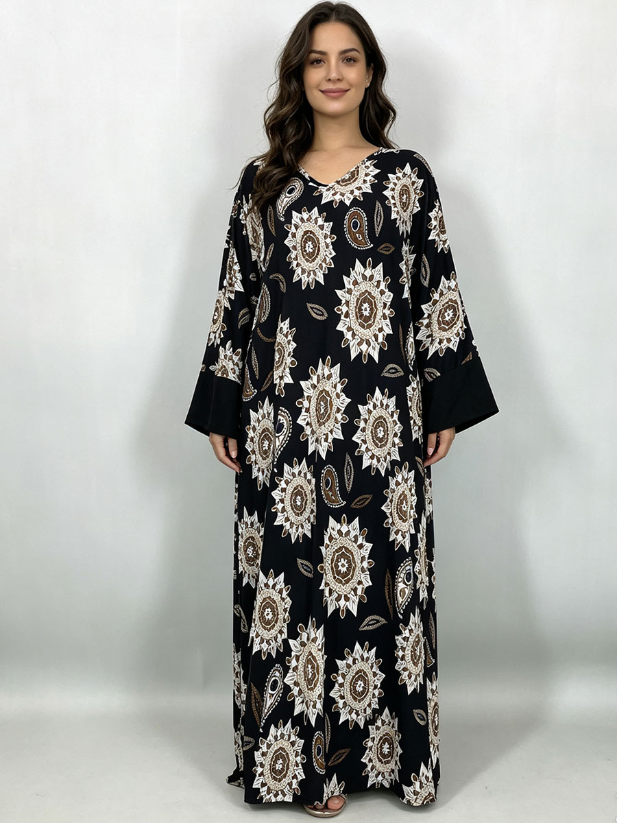فستان ماكسي طويل بمقاسات كبيرة - مراجعة Boho Summer Beach Maxi Dress وسعره