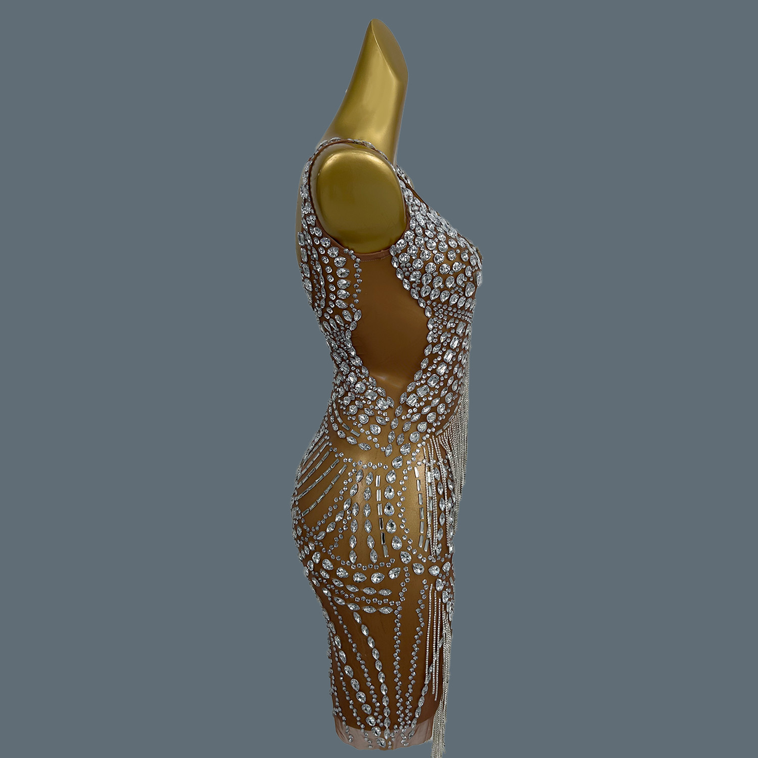 فساتين سهرة مثيرة للنساء، فستا - مراجعة Sparkly Rhinestone Club Party Dress وسعره