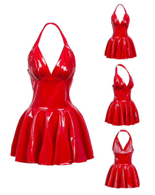 فستان نسائي قصير مثير من اللات - مراجعة Y2K Backless Halter Mini Dress وسعره