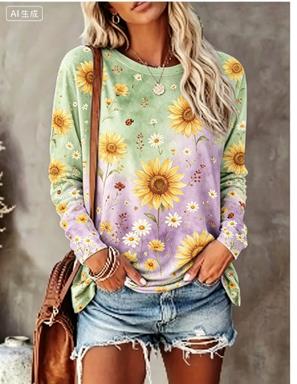 قميص نسائي بأكمام طويلة بتصميم - مراجعة Blouses وسعره