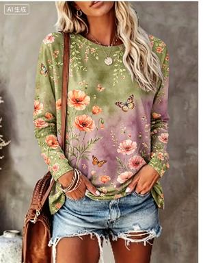 قميص نسائي بأكمام طويلة بتصميم - مراجعة Blouses وسعره