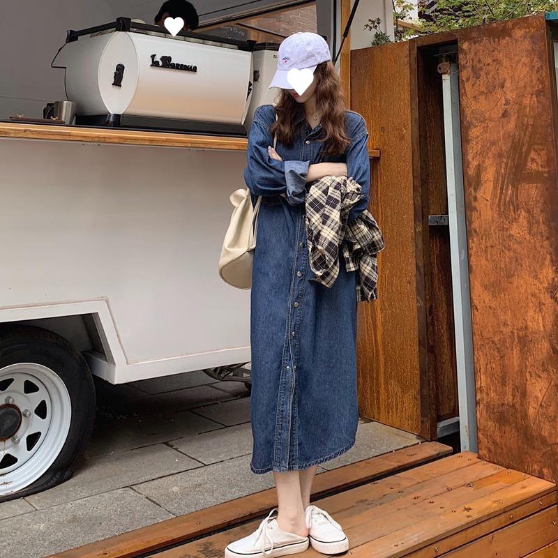 فستان نسائي جديد 2026 من الدني - مراجعة Korean Style A Line Shirt Dress وسعره