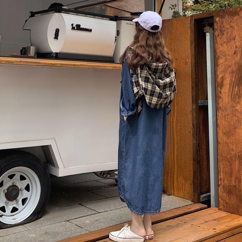 فستان نسائي جديد 2026 من الدني - مراجعة Korean Style A Line Shirt Dress وسعره