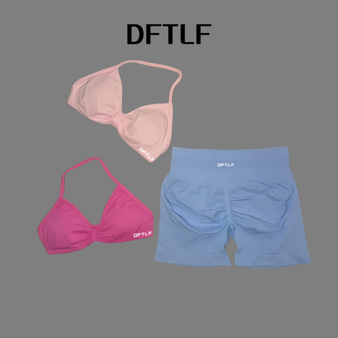 طقم رياضي نسائي من قطعتين DFTL - مراجعة Lingerie وسعره
