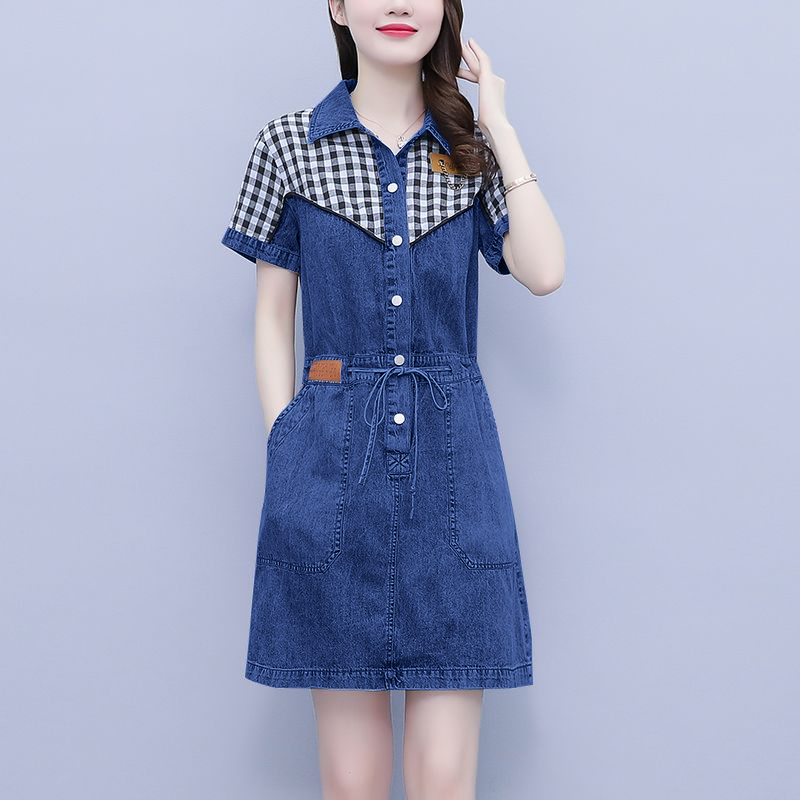 فستان نسائي جديد بتصميم كوري ص - مراجعة Korean Style A Line Shirt Dress وسعره