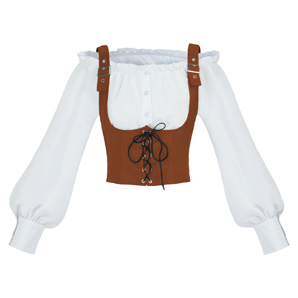 بلوزة نسائية بأسلوب غربي عتيق، - مراجعة Tops وسعره