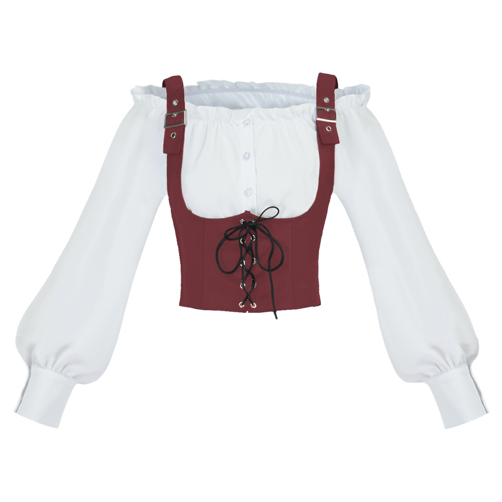 بلوزة نسائية بأسلوب غربي عتيق، - مراجعة Tops وسعره
