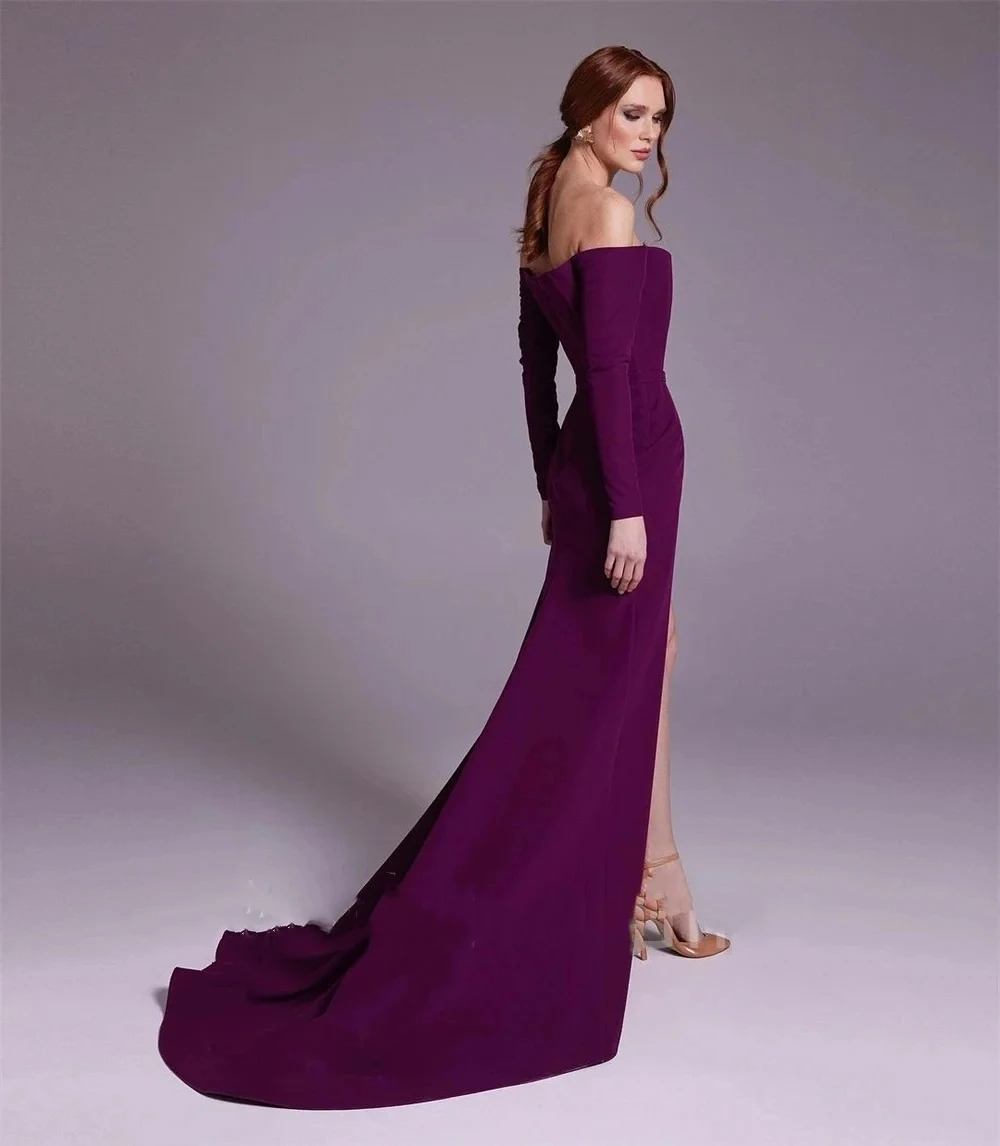 فستان سهرة أنيق من الساتان الأ - مراجعة Elegant Satin Evening Gown Split وسعره
